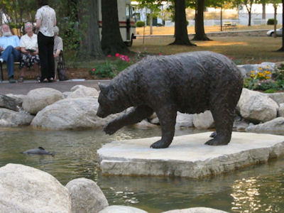 Bronze Bear and Trout